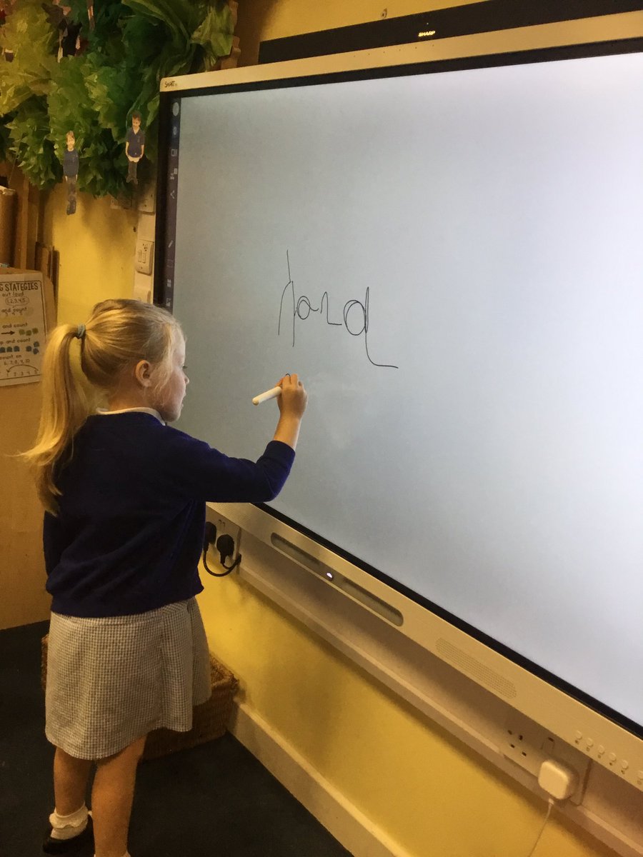 stthomas_cofe's tweet photo. Reception have been enjoying using their new interactive whiteboard for Phonics today #eyfsphonics https://t.co/jPQJ6OaZfm