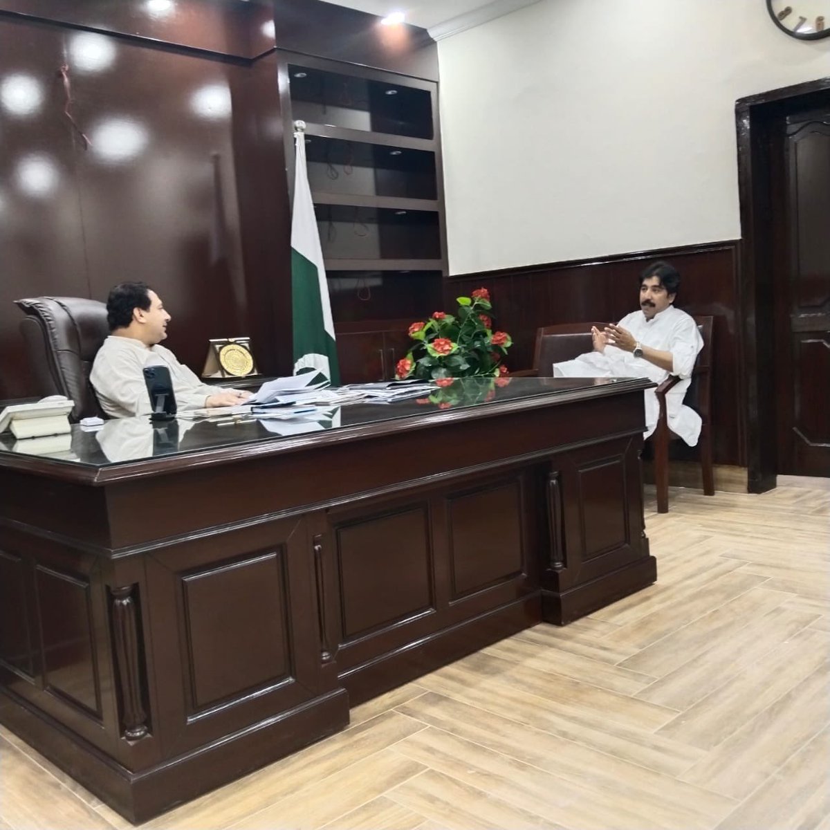 a_baitanai's tweet photo. Today met with Deputy commissioner Tank, DPO Tank and AC subdivision Tank for #EidAlAdha2023 greetings and different issues of our area. https://t.co/DxSo5WqrAN