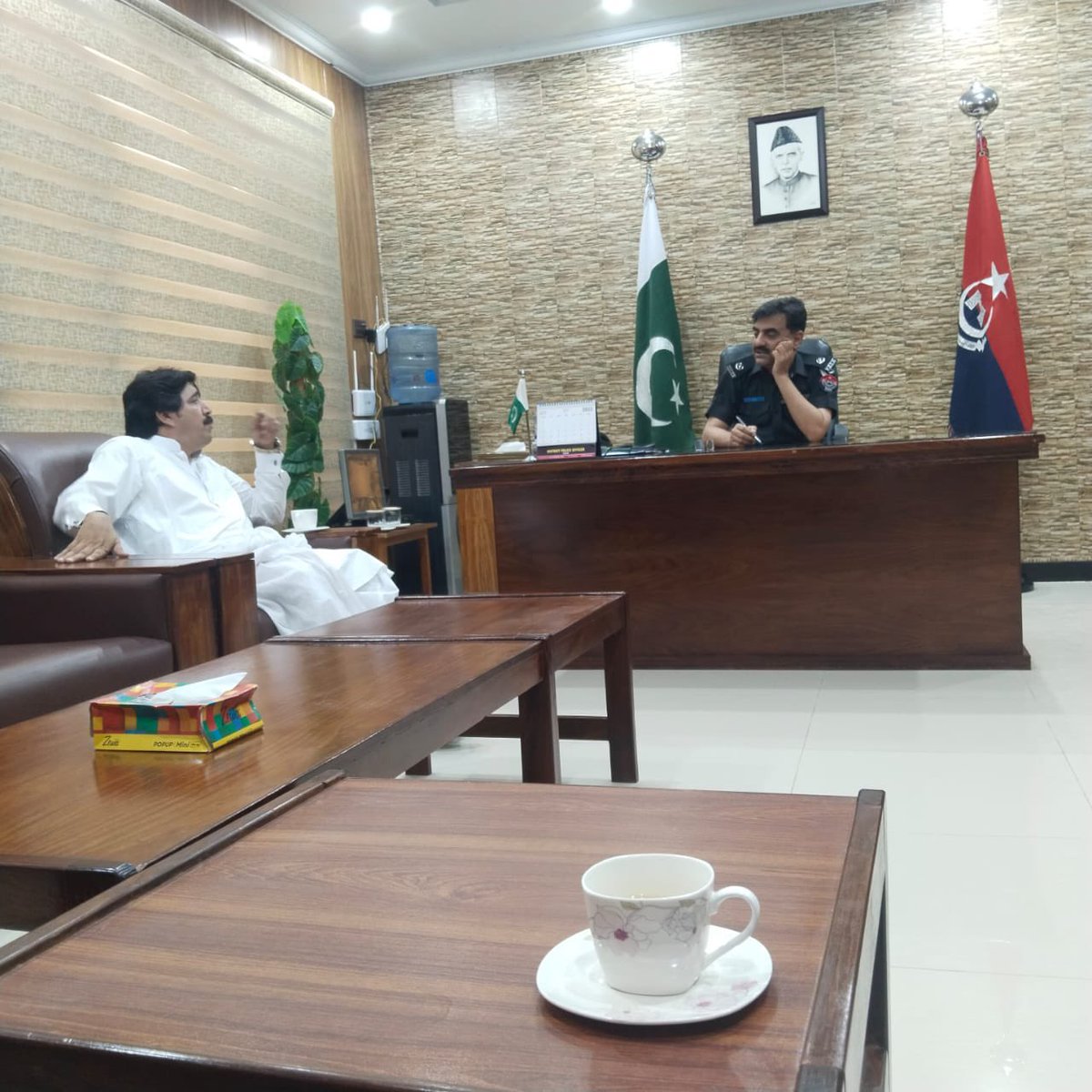 a_baitanai's tweet photo. Today met with Deputy commissioner Tank, DPO Tank and AC subdivision Tank for #EidAlAdha2023 greetings and different issues of our area. https://t.co/DxSo5WqrAN