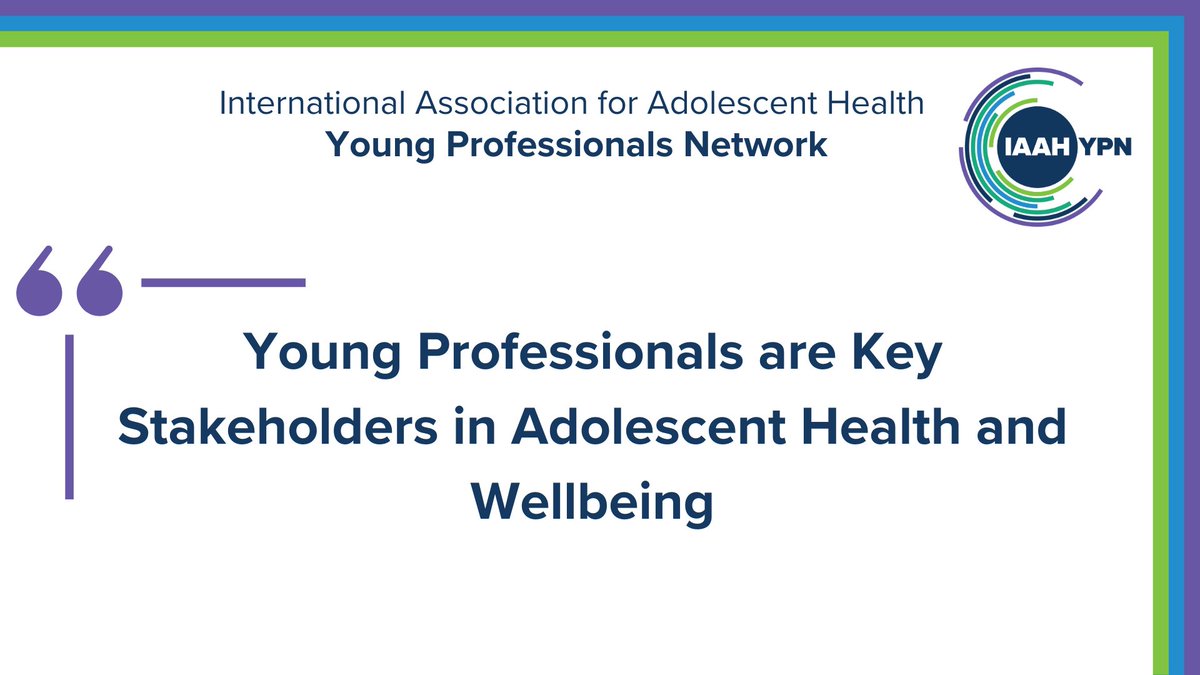 IAAHglobal's tweet photo. We call on national &amp; global leaders to invest in young professionals working in #AdolescentHealth and provide meaningful opportunities for engagement + mentorship. Supporting our development &amp; empowerment is key to improving adolescent health worldwide.
https://t.co/VR7R7NRlEt https://t.co/xjNxZNP9ts
