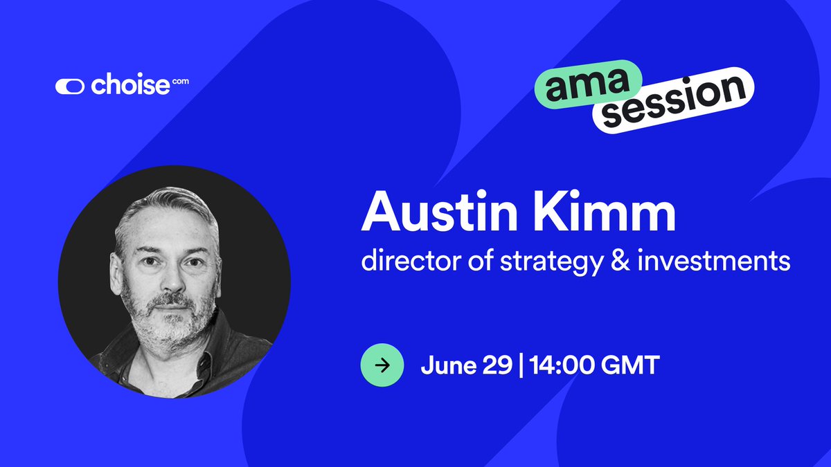 ChoiseAi's tweet photo. Recap of the AMA with Austin Kimm 📝
Missed the most recent AMA with our Director of Strategy & Investments? Dive into the recap!
Learn more about the cyclical nature of the market, Bitcoin halving and #BitDriven launch insights 🧐
Read now: https://t.co/ImoZwangfO 👀 https://t.co/mAEVij4Sjk