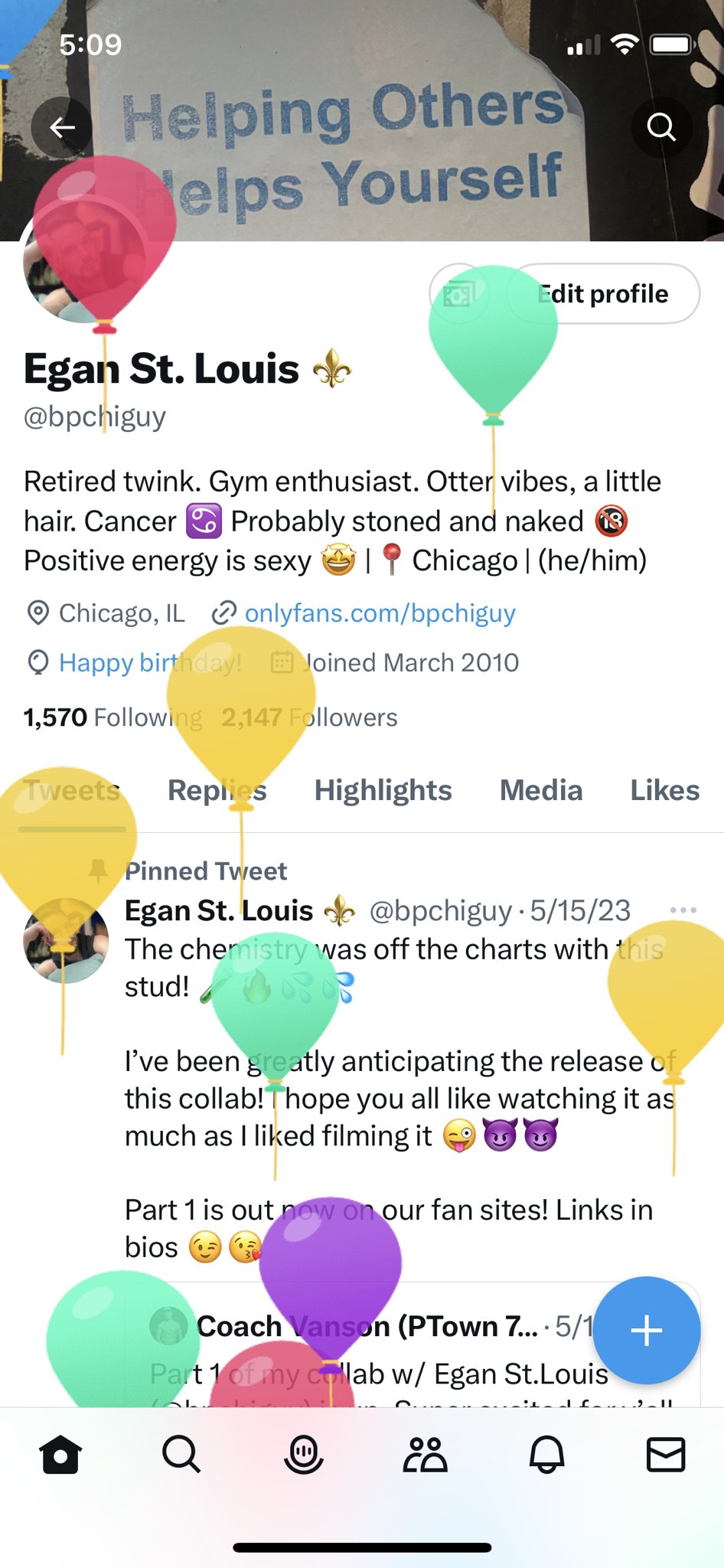 Egan St. Louis ⚜️ on Twitter "It’s that day!! ☺️🎂🎈 See you all at the