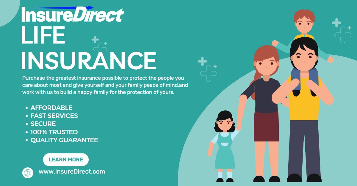InsureDirectCom's tweet image. 🔒 Protecting your loved ones is our top priority! With InsureDirect Life Insurance, you can trust our 100% quality guarantee.  Experience the best services and affordable premiums that fit your budget.  
Visit our website at InsureDirect.com

#LifeInsurance  #InsureDirect