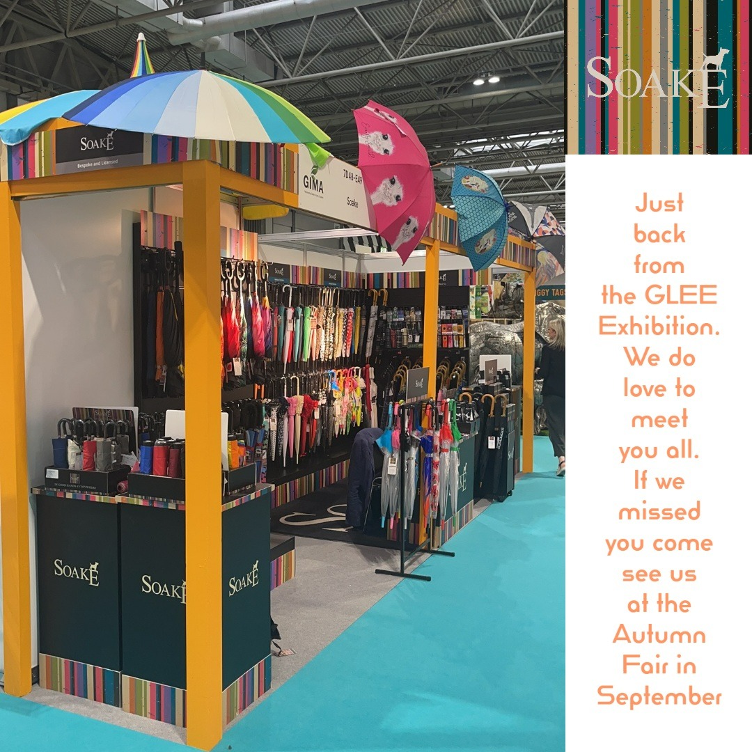 Back to work following a few days at the GLEE Exhibition. #Soake #soakeumbrellas #glee2023 #umbrellas