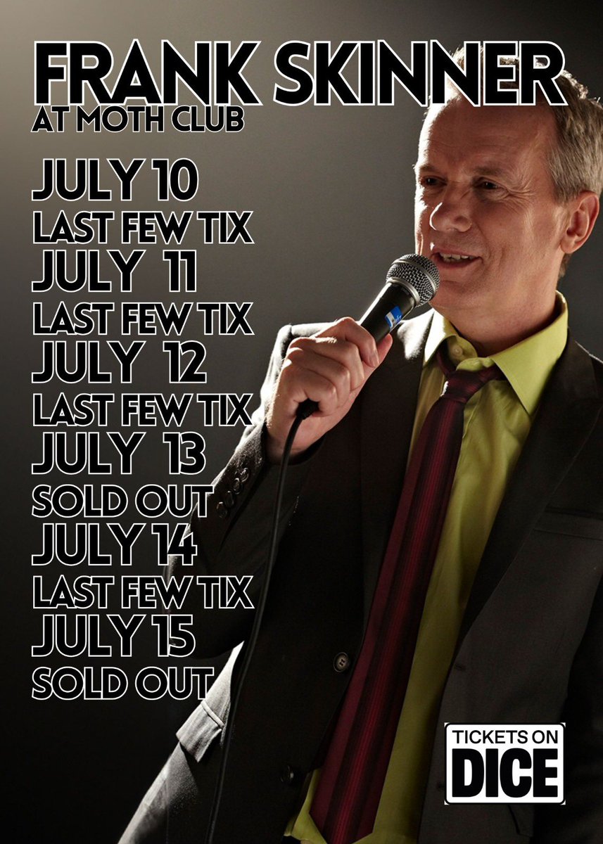 Tix are selling fast for Frank Skinner’s WIP shows. 

Grab yours here before it’s too late! 👇 

dice.fm/promoters/knoc…