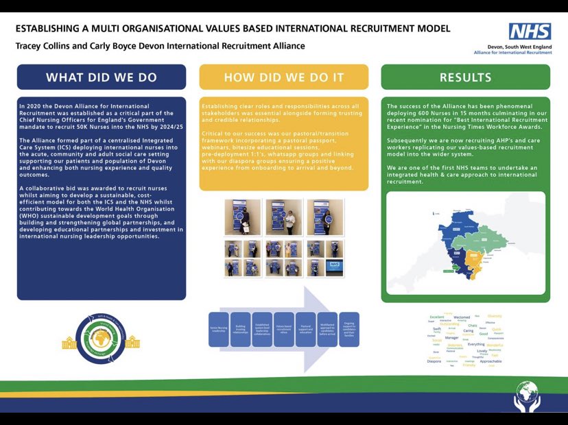 Very proud indeed that our abstract has been accepted and on display at ICN congress #ICNCongress. Since the submission of this poster we are about to welcome our 1000th nurse embedding civility/education and nurse led practice into our recruitment ethos. #collaboration.