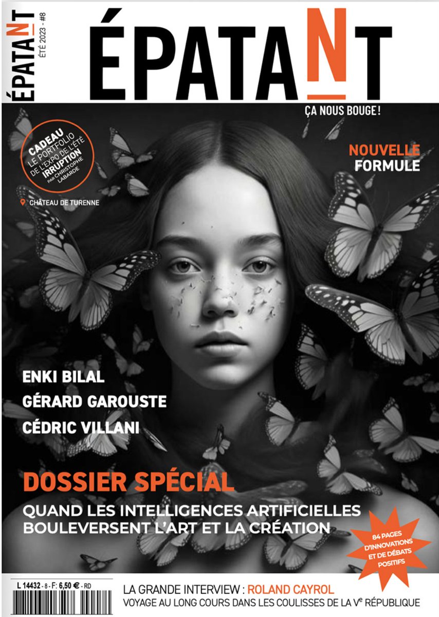 Honoré d'être dans le dernier #epatant dédié à l'#AI, et actuellement en kiosques.

J'y parle de la fin des compétences génériques, dans un monde où la machine transforme déjà des tâches complexes (en temps ou en coûts) en tâches de convenance. 👇