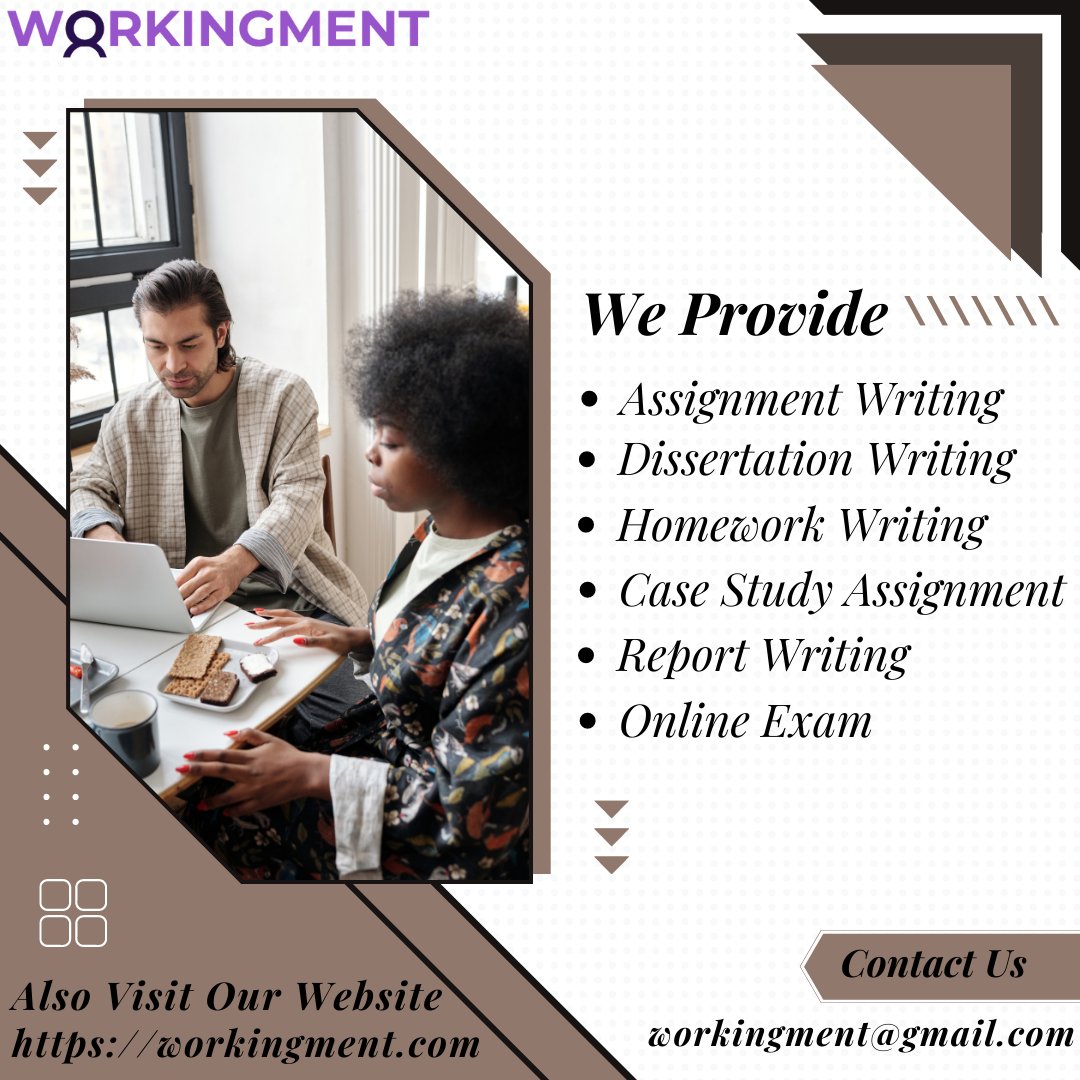 WorkingMent's tweet image. Workingment is here to help you develop the grades..!!
#assignmentresults #assignment #assignment_box #assignmenthelp #assignmentdone #assignments #assignment #viral #assignments #assignment