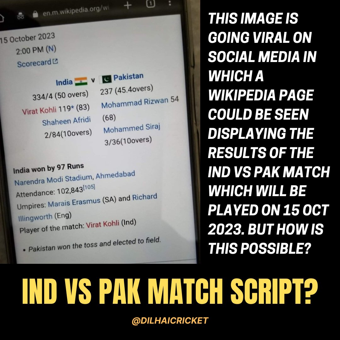 OMG!😳 #Cricket #INDvsPAK #IndianCricketTeam #WorldCup2023
