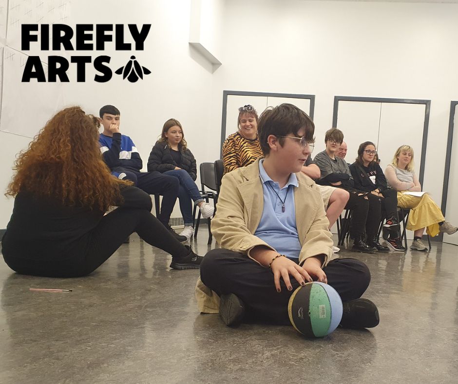 FireflyArts's tweet photo. What a great term for creativity! Last week we enjoyed getting a glimpse of the funny, imaginative, talented minds of our new Armadale groups as they showed us that "Armadale's Got Talent" and then locked us in "The Bunker".... eek!

#YouthArts #WestLothian https://t.co/DpccQxG0xz