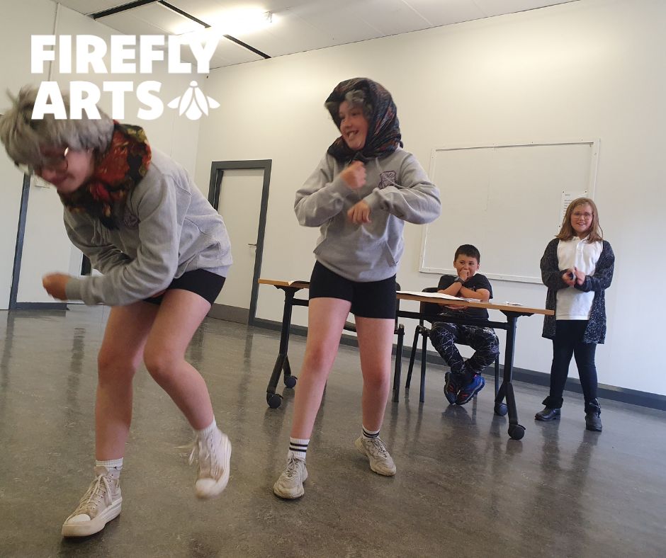 FireflyArts's tweet photo. What a great term for creativity! Last week we enjoyed getting a glimpse of the funny, imaginative, talented minds of our new Armadale groups as they showed us that "Armadale's Got Talent" and then locked us in "The Bunker".... eek!

#YouthArts #WestLothian https://t.co/DpccQxG0xz