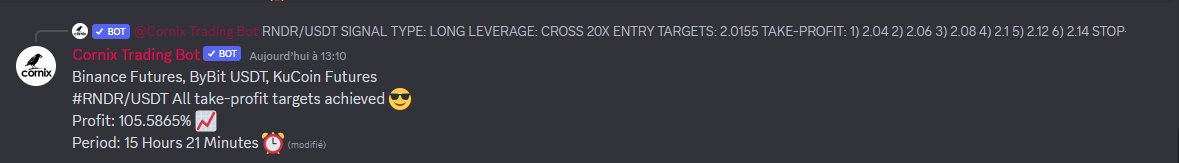 BrightBridgeINV's tweet photo. BOOM🎯

Another full target reached with our trading bot

Give me another group that is fully transparent with their trading bot and shows all stats? 

Users can verify all infos by themselves directly in discord

https://t.co/B4AEjwCp7B

#tradingbot #cryptosignals #cryptotrading https://t.co/R2pzB2bWEK