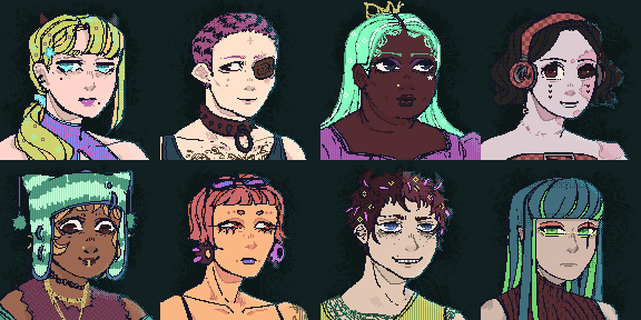 miasmadk's tweet photo. Chara sprites owo #gamedev #ドット絵 #pixelart https://t.co/FXmPkSqUUm