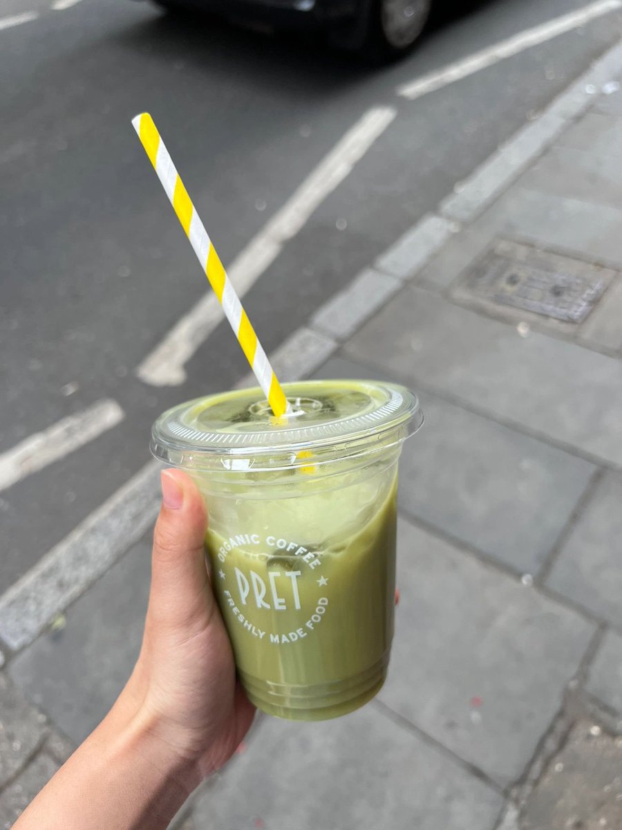 A cup of Macha coffee 🥰