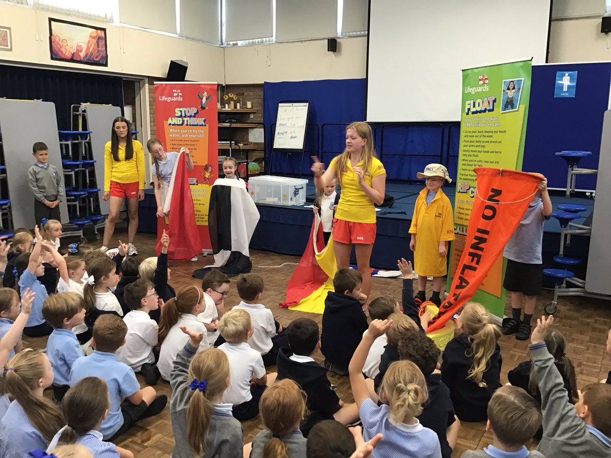 What a great visit from the RNLI teaching us about water safety. 🌊