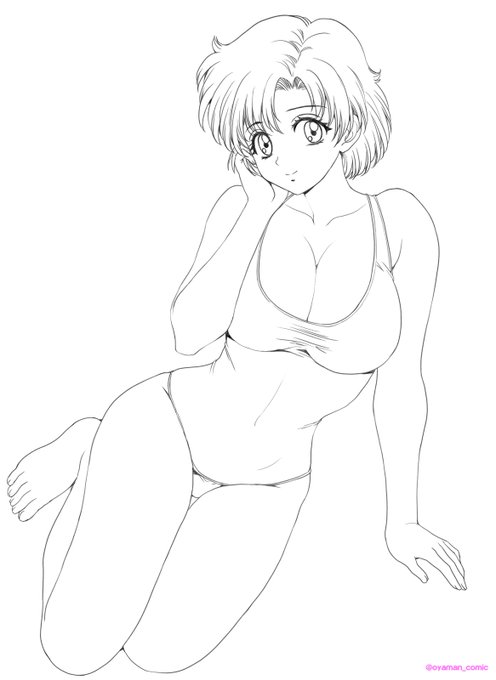 セーラーマーキュリー水野亜美(スク水)描きました!
セーラームーン絵まとめ 
https://t.co/NX4Td0tvhm 
#SailorMoon 