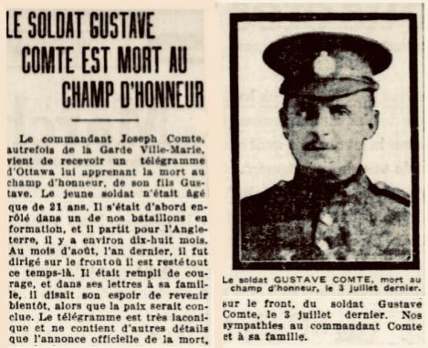 Canadian Shot At Dawn Memorial Association (@cdnshotatdawn) on Twitter photo Gustav Comte - Private - #448160 - 22nd Battalion, 5th Brigade, 2nd Canadian Infantry Division
was sentenced to death by Military Court Martial and executed 106 years ago today, July 03, 1917
<a href="/VeteransENG_CA/">Veterans Affairs CA</a> <a href="/CanadianForces/">Canadian Armed Forces</a> <a href="/JustinTrudeau/">Justin Trudeau</a> Gustav Comte - Private - #448160 - 22nd Battalion, 5th Brigade, 2nd Canadian Infantry Division
was sentenced to death by Military Court Martial and executed 106 years ago today, July 03, 1917
<a href="/VeteransENG_CA/">Veterans Affairs CA</a> <a href="/CanadianForces/">Canadian Armed Forces</a> <a href="/JustinTrudeau/">Justin Trudeau</a>