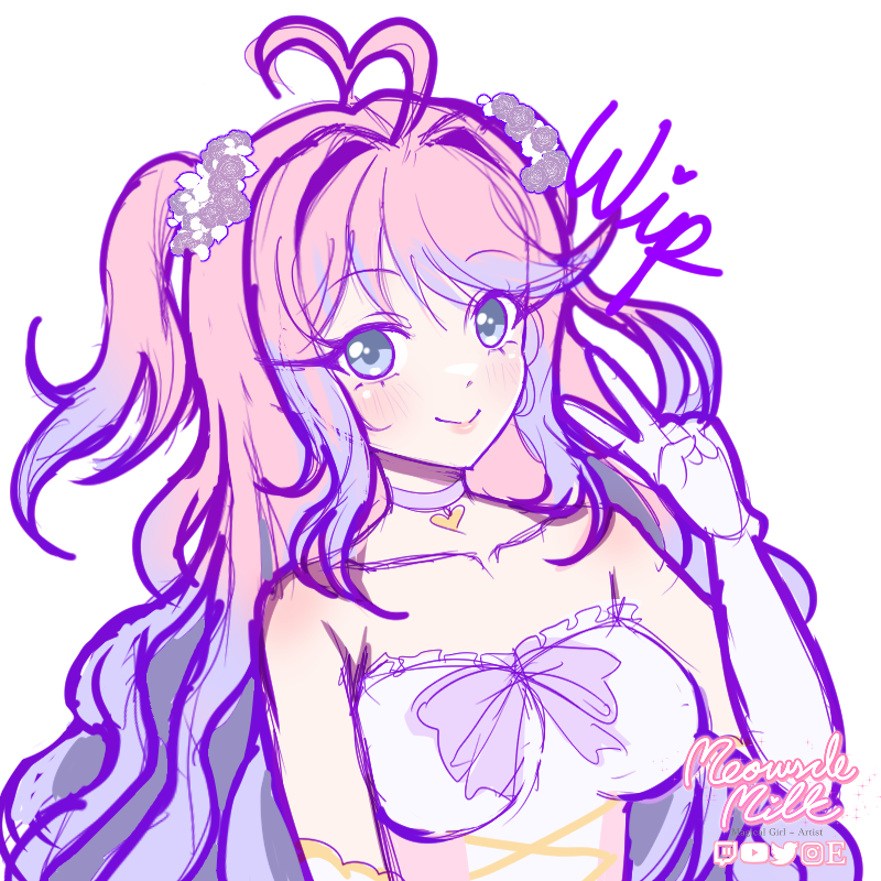 meowsclemilk's tweet photo. wip vs final! 🌸💕💖💞🌸

#cryllustrate https://t.co/W6yUu20Tjw