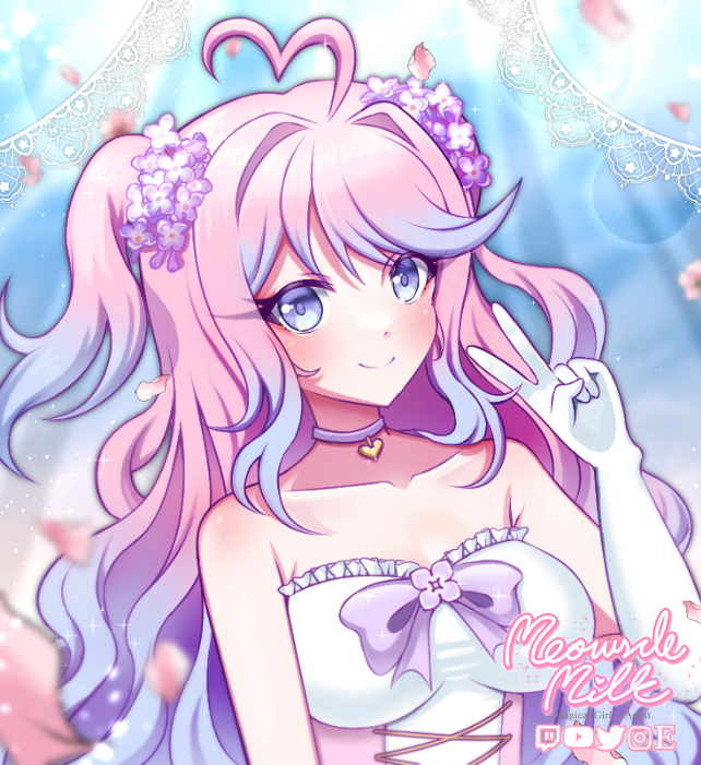 meowsclemilk's tweet photo. wip vs final! 🌸💕💖💞🌸

#cryllustrate https://t.co/W6yUu20Tjw
