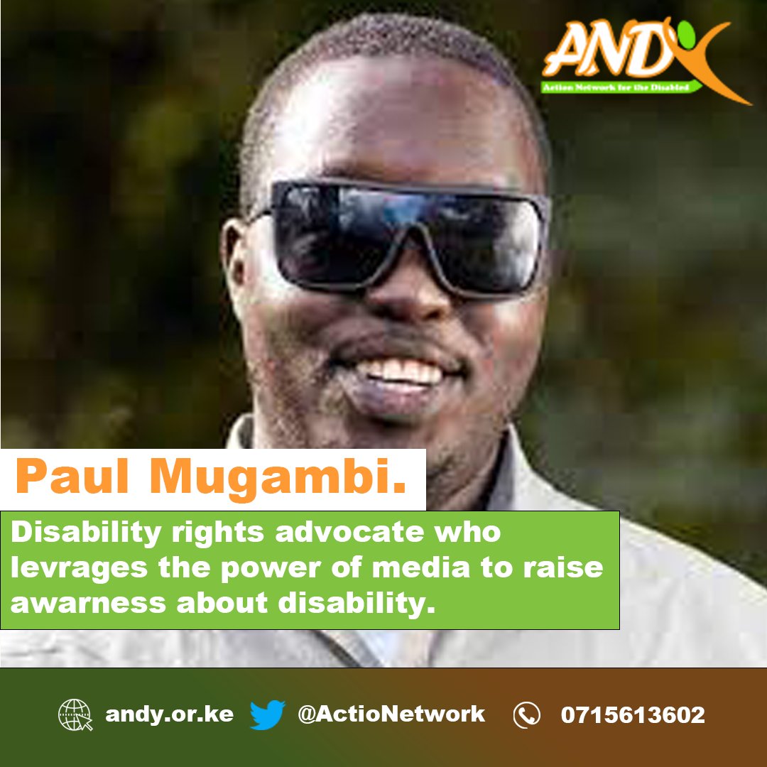 ActioNetwork's tweet photo. Meet our trailblazer of the week, Paul Mugambi! As the founder of @Disabilitysaus1, he harnesses the power of media, particularly YouTube, to raise awareness about disability. Join us in celebrating his impactful work in amplifying the voices of people with disabilities. https://t.co/piuChYATBJ