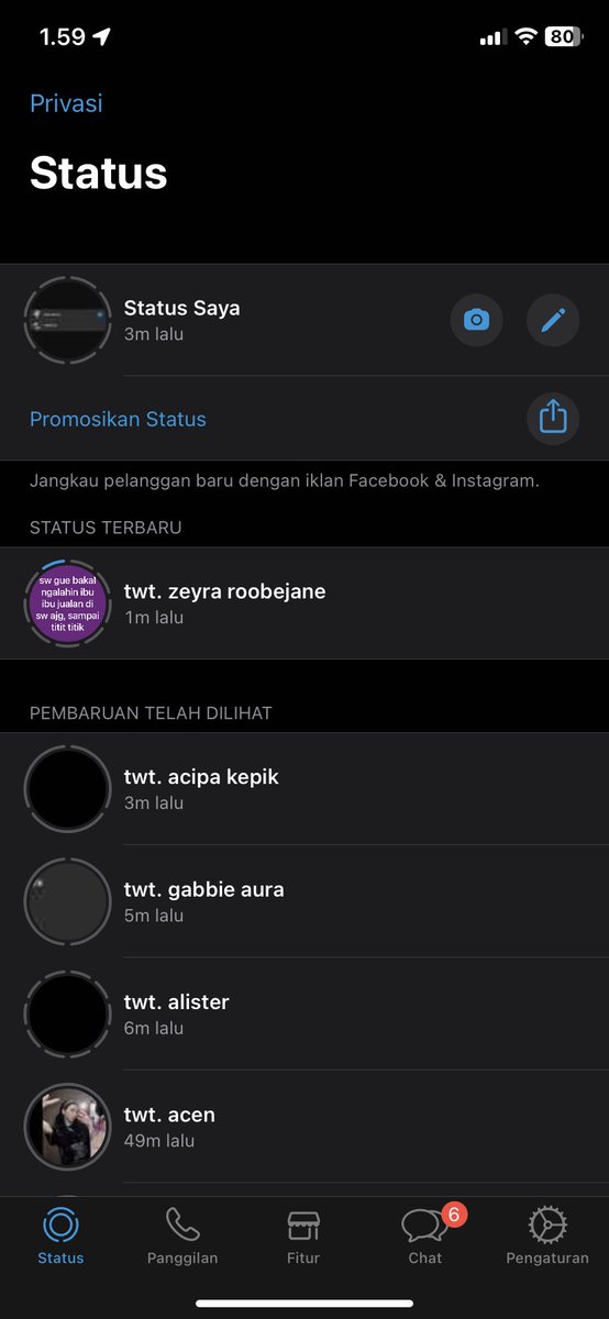 semua sw akan jj pd waktunya