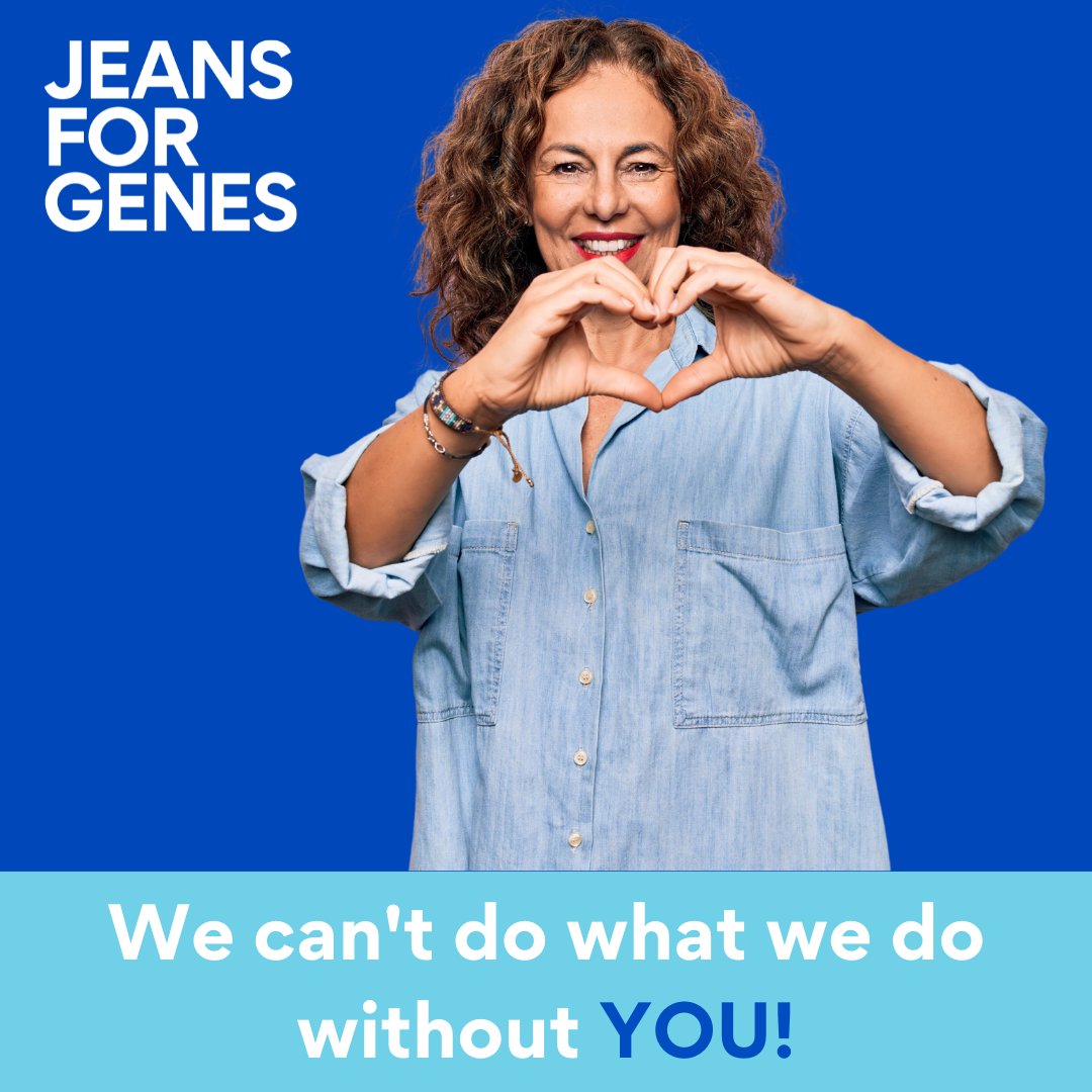 Our ambition is that EVERY family in the UK impacted by a genetic condition can access the support when they need it most. 

Take part in Jeans for Genes week &amp; we can all work together to make this ambition a reality. 

Get your fundraising pack today 👉 jeansforgenes.org/sign-up