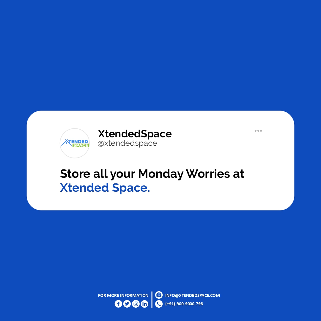 XtendedSpace's tweet photo. Declutter your Monday worries like you declutter your small space. π
Book affordable & safe storage today!
.
#mondaymotivation #monday #mondayblues #storage #storagesolutions #storageideas #XtendedSpace #ShortTermStorage #BusinessStorageSolutions #SecureStorage #mondayvibes https://t.co/ZJW5WxSt06