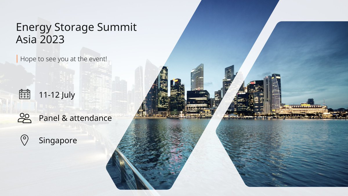 Wärtsilä Energy (@wartsilaenergy) on Twitter photo Attending <a href="/Solarmedialtd/">Solar Media</a>'s Energy #StorageSummit Asia in Singapore on 11-12 July? So are we!
Listen in on the first panel to hear our expert Nicolas Leong talk about the strategic role of #energystorage for the Asia-Pacific region. 🔋 #ESSAsia23
Agenda➡️ storageasia.solarenergyevents.com/agenda-2023/ Attending <a href="/Solarmedialtd/">Solar Media</a>'s Energy #StorageSummit Asia in Singapore on 11-12 July? So are we!
Listen in on the first panel to hear our expert Nicolas Leong talk about the strategic role of #energystorage for the Asia-Pacific region. 🔋 #ESSAsia23
Agenda➡️ storageasia.solarenergyevents.com/agenda-2023/