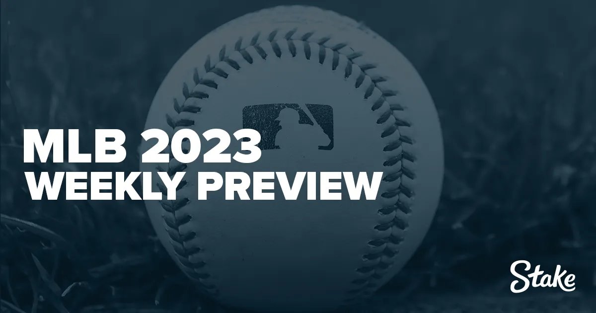 Stake's tweet photo. Week 15 of the #MLB season approaches, and we are getting ever so close to the halfway point of the season and the All-Star break ⚾

Preview: https://t.co/OOXQvZfR5n 📰 https://t.co/A9F2xfnvtd