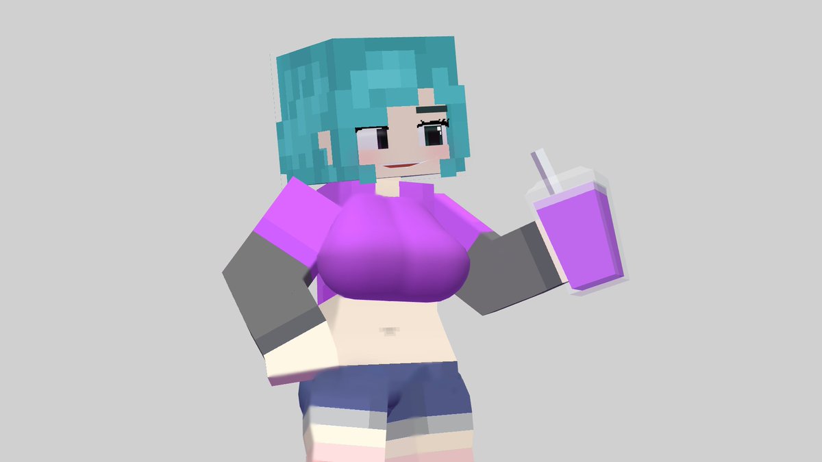 SharrynBlue's tweet photo. she tried grimace shake.. https://t.co/2cH2bU7Guj