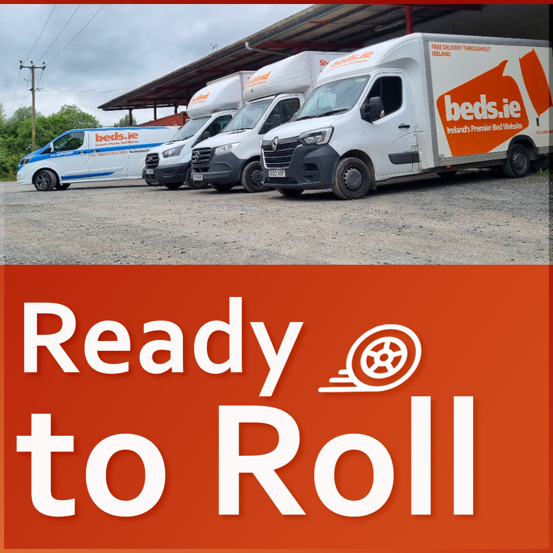 bedsie's tweet photo. A shiny new fleet of delivery vans is ready for your order!
We deliver for free across the whole of Ireland, with dedicated staff bringing you the Bed of your Dreamzzz and offering Assembly and Removal services to help you sleep even easier. https://t.co/etEJM6ac3y