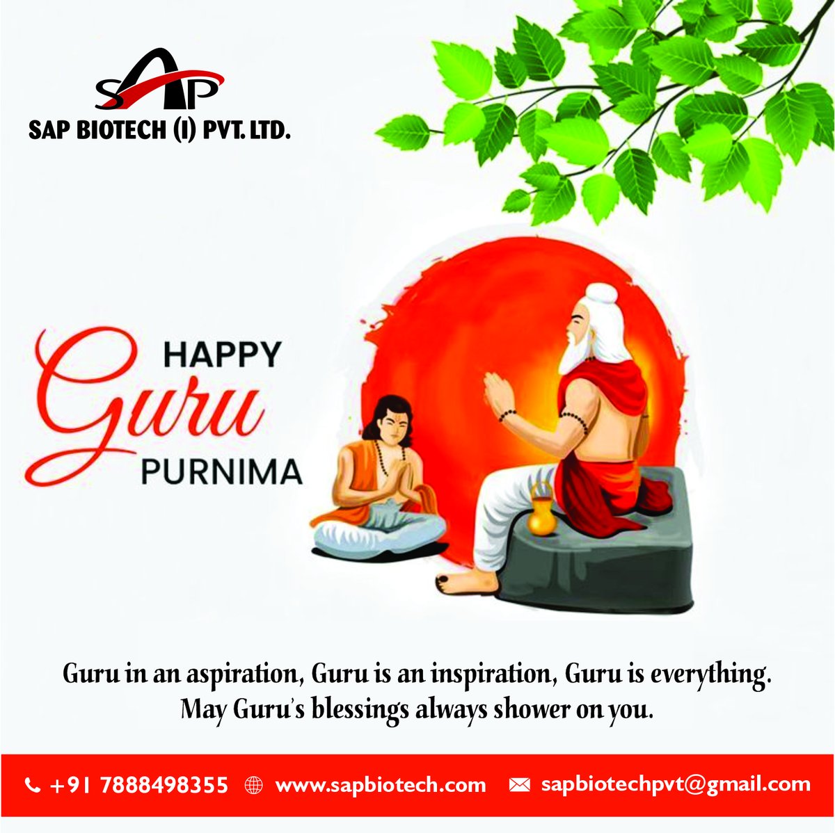 On this auspicious day, I pay tribute to my gurus and express deep gratitude for their teachings. Happy Guru Purnima!
#sapbiotech #pcdpharmafranchise