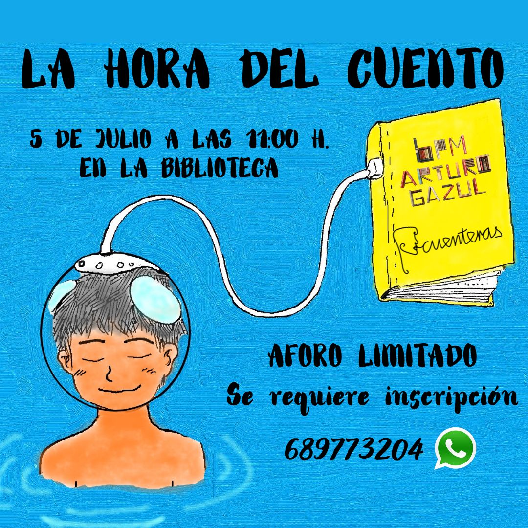 #bibliotecaarturogazul
#bibliotecadellerena
#lahoradelcuento
#cuentacuentos