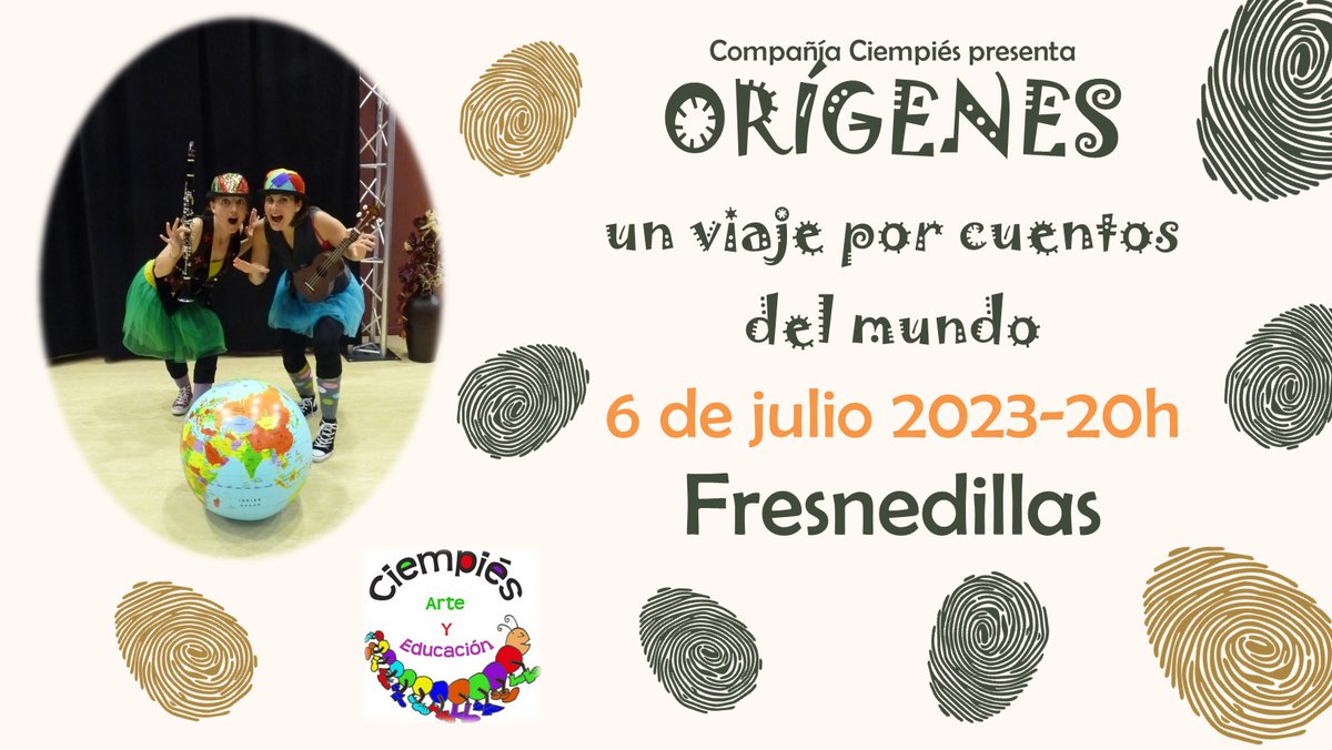 Este jueves (6 de julio) a las 20 hs en el Parque del Caño presentaremos "Orígenes, un viaje por los cuentos del Mundo"

fresnedillasdelaoliva.es/2023/07/03/cue…