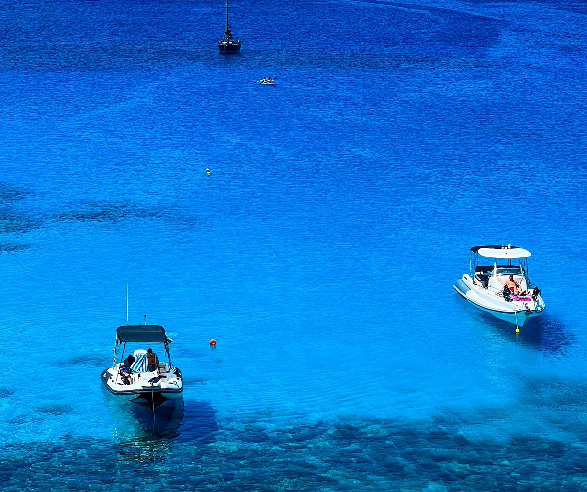 IslandCyprus's tweet photo. Lost in the Majestic Beauty of Cavo Greco's Blue Lagoon, where Boats Glide through the Endless Blue Waters of an Eternal Summer. Welcome to the Enchanting Island of Cyprus, Probably the Best Place on Earth! 🌊⛵️☀️🏝 #ParadiseFound #EndlessSummer #CavoGreco #theislandofcyprus https://t.co/MJAiokcFB5