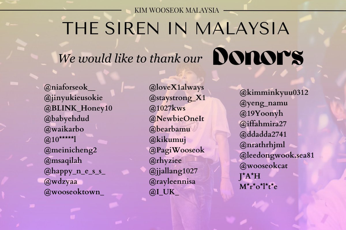 KIMWOOSEOK_MY's tweet image. 🌸 KIM WOOSEOK ASIA FANCON 2023 IN MALAYSIA [THE SIREN] 🌸

As Kim Wooseok has sucessfully complete his ASIA FANCON 2023 IN MALAYSIA [THE SIREN] last week , we would like to extend our utmost gratitude to everyone who contributed to make #KIMWOOSEOKinMY a success and actively…