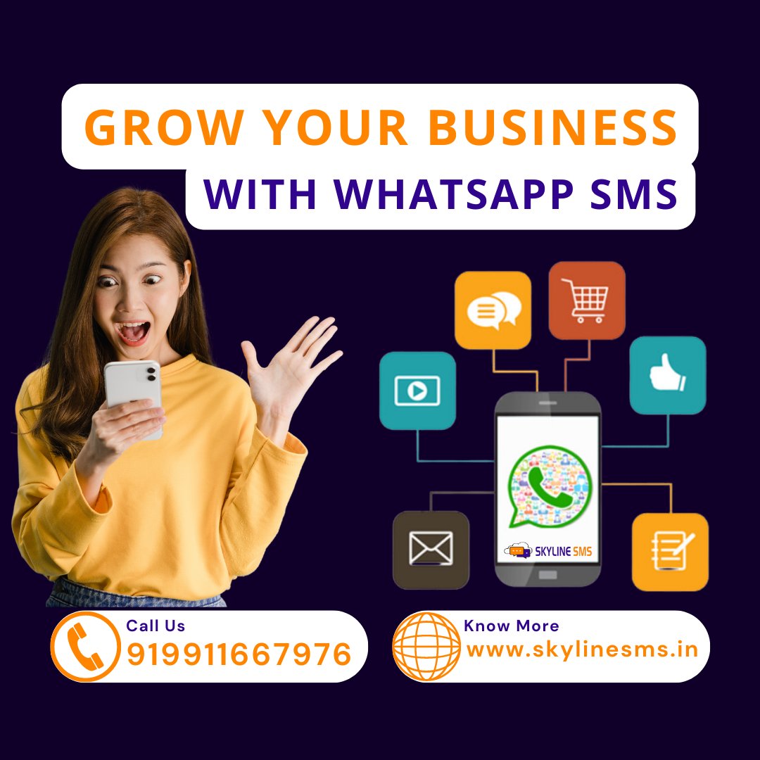 sky_line_sms's tweet photo. |💥| Grow your business with whatsapp sms |💥|
:
Skylinesms offer wide range of whatsapp sms packages.
:
25k Whatsapp SMS @ Rs. 4k
5k Whatsapp SMS @ Rs. 7k
1 lac Whatsapp SMS @ Rs. 12k
:
Chat Now for Better Offers: https://t.co/HCtrcHsp8c
👉Website
https://t.co/FYfSDu6tV9 https://t.co/nT9njbzQOG