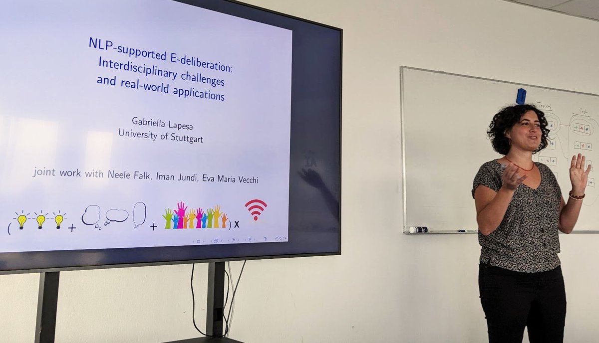 LUH-AI (@aihannover) on Twitter photo Super interesting talk last week by Dr. Gabriella Lapesa @GabriellaLapesa on the methods, artifacts, and challenges of E-deliberation in argumentative text structures, organized by the #NLP Group. #NLProc <a href="/webis_de/">Webis Group</a> Super interesting talk last week by Dr. Gabriella Lapesa @GabriellaLapesa on the methods, artifacts, and challenges of E-deliberation in argumentative text structures, organized by the #NLP Group. #NLProc <a href="/webis_de/">Webis Group</a>