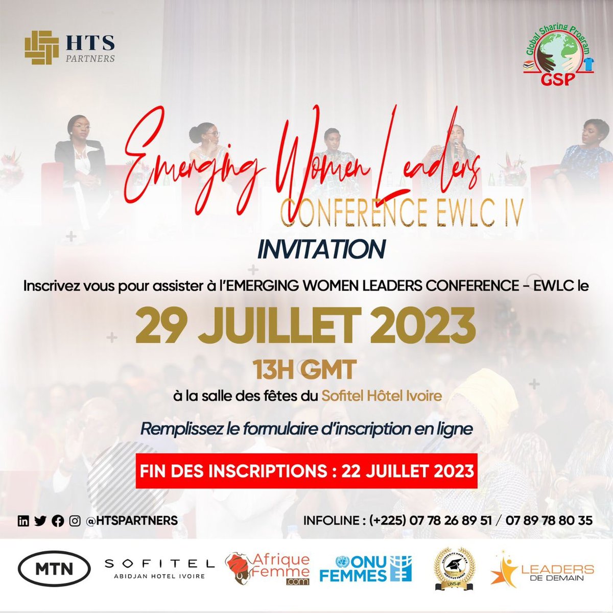HtsPartners's tweet photo. Inscrivez-vous pour participer à la quatrième édition du Emerging Women Leaders Conference en remplissant le formulaire d'inscription. 

HTS Partners et Global Sharing Program (GSP)  vous présentent la quatrième édition du Emerging Women Leaders Conference (EWLC). 
... https://t.co/uDw3GJjnCC
