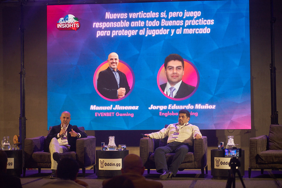 EvenbetGaming's tweet image. EvenBet Gaming, a través de Manuel Jiménez, Gerente de Ventas Latam, presentó su visión de Ecosistemas de Póker Regulado en el marco del #GamingInsights, Chile 2023. Agradecemos a la organización del evento por resaltar nuestro compromiso con la industria y felicitamos a los
