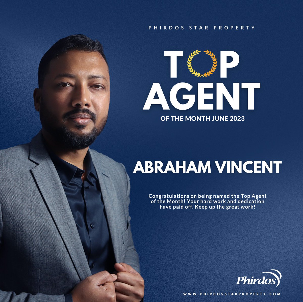 phirdosproperty's tweet photo. Congratulations to Abraham Vincent
🏆 Top Agent of the Month (June 2023)

Congratulations on being named the Top Agent of the Month! Your hard work and dedication have paid off. Keep up the great work!

#teamphirdos #topmanager #dubairealestate https://t.co/AiLq9mEaOs