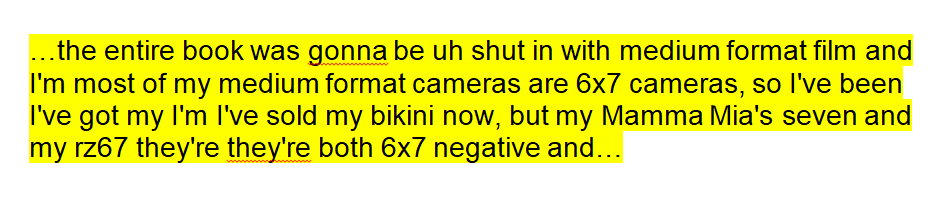 If Abba made cameras... One of the reasons I love Google's audio-to-text transcription service is for the way it reimagines camera names :-) #Mamiya #Makina