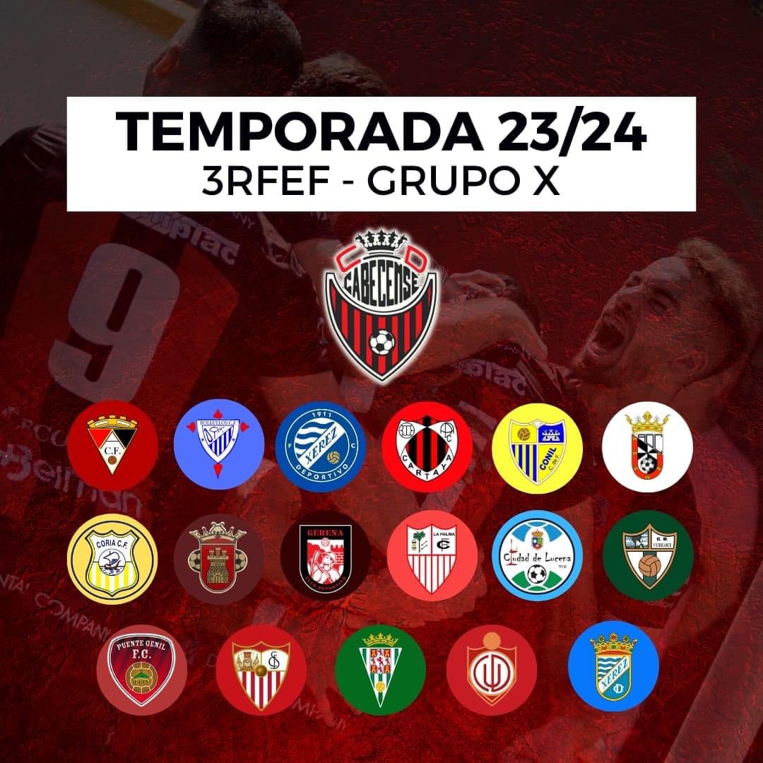 cdcabecense's tweet image. 🔴⚫ Nuestros rivales para la temporada 23/24 en el Grupo X de 3ªRFEF.

#CDCabecense #TerceraRFEF