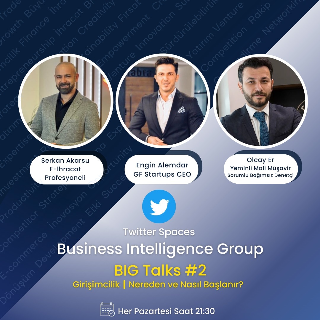 olcayerymm's tweet photo. Big Talks #2

Girişimcilik | Nereden ve Nasıl Başlanır?

👇
https://t.co/cWFREgodIF

@sakarsu
@enginalemdar

#ymmolcayer #bigtalks #businessintelligencegroup #serkanakarsu #enginalemdar #twitterspaces https://t.co/GfFkTbrtwP