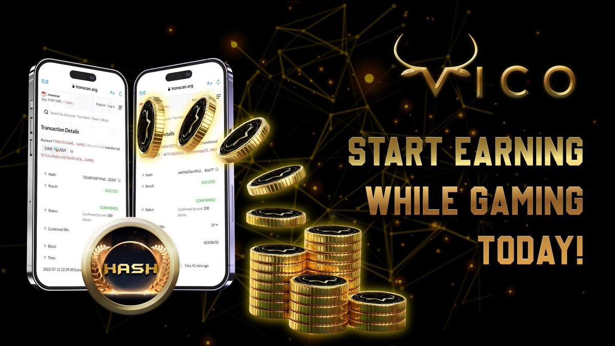 vicooffice's tweet photo. 🔆With VICO, all functions work on self-executed smart contracts, ensuring instant bonuses directly to your cold wallet. Start earning while gaming today🤑#VICO #GameFi #InstantBonuses https://t.co/BllC0j7RbR