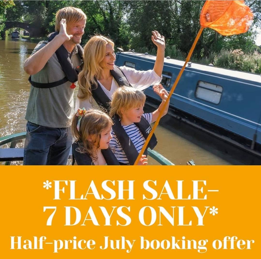 AngloWelsh's tweet image. Make your holiday even more enjoyable this July with our half-price offer. Get 50% off all of our canal boat holidays in July when booked before Friday 7th July 2023. 

📞Call our booking line 01173041122