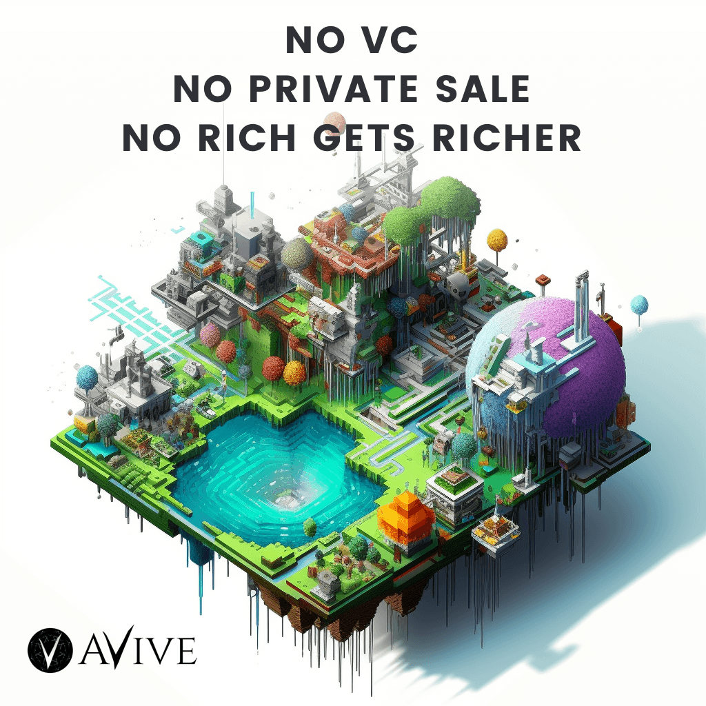 Avive_World's tweet photo. ⚓️At #Avive, we're breaking the mold with our unique approach: 

👉No VC, No private sale
👉No rich gets richer
👉No poor gets poorer

⚓️Let's create an equitable and sustainable future together!