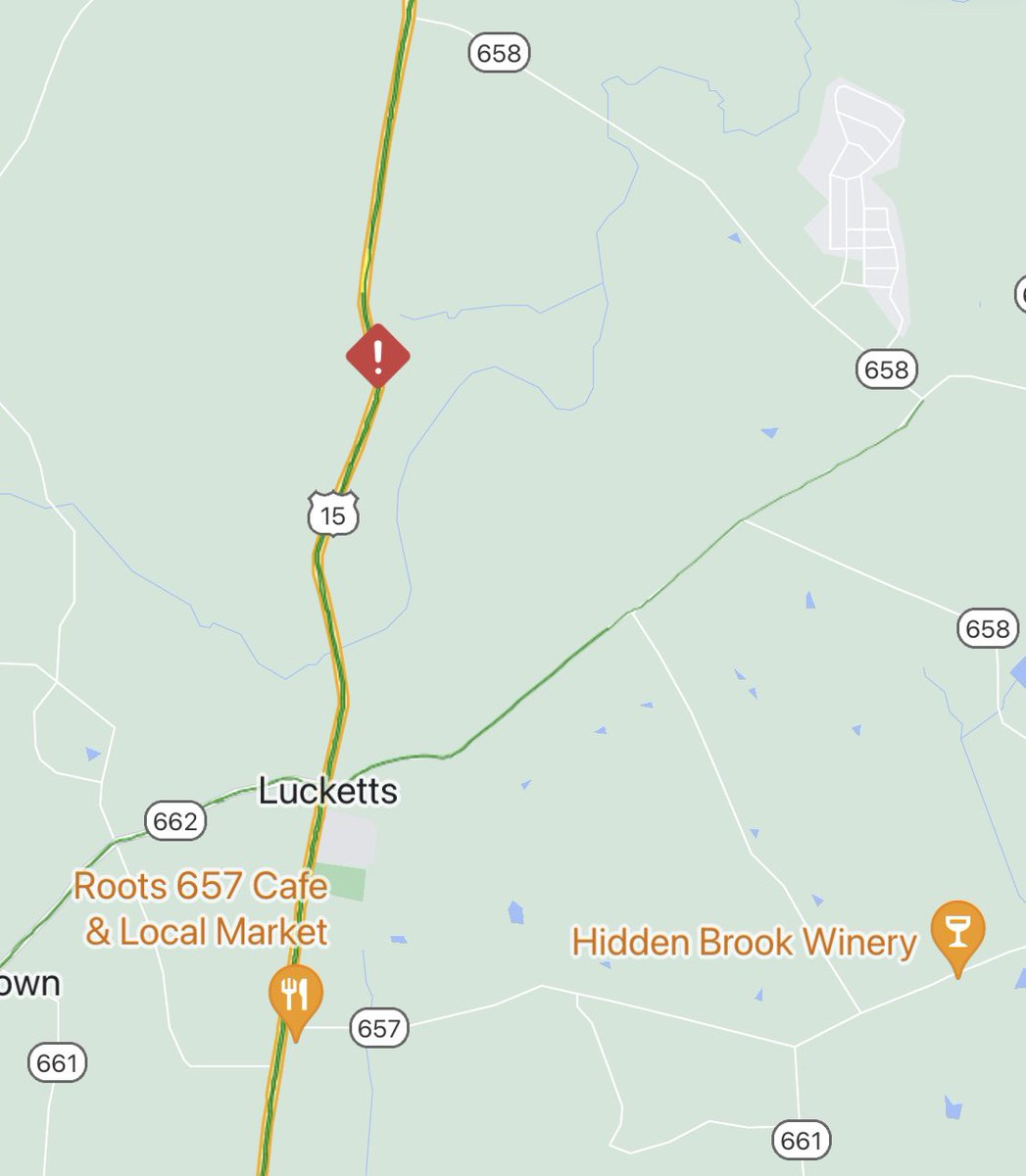 VaDOTNOVA's tweet photo. #Lucketts: all lanes of Rt 15 closed near Black Walnut Ln for crash, power lines in roadway. @DominionEnergy en route. Please use alternate route. https://t.co/sYSmekjzBt