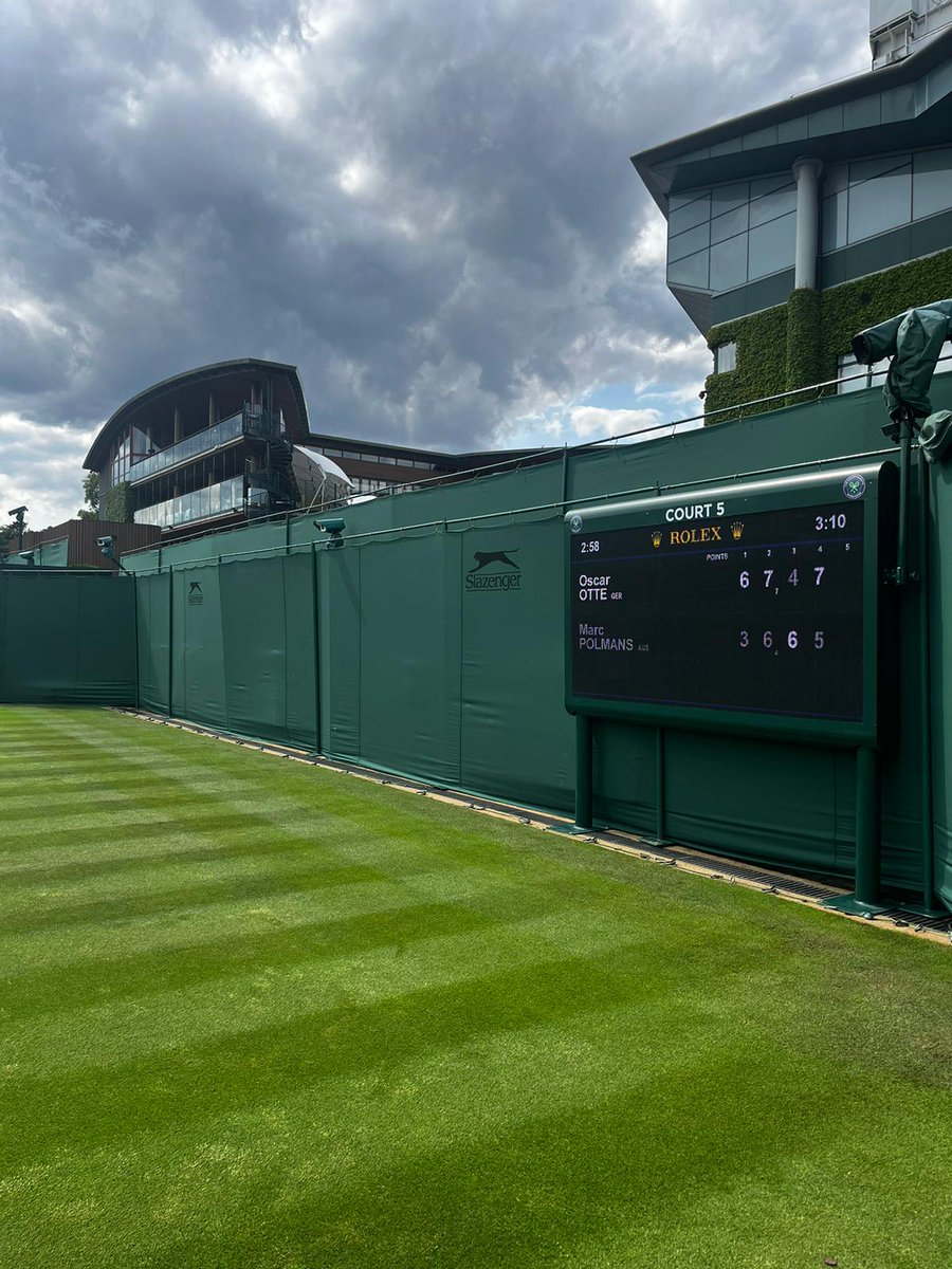 READY TO GO! <a href="/Wimbledon/">Wimbledon</a> 🍓😍🎾 
Our World's finest tennis Nets &amp; Posts stood between the World's best tennis players on the biggest stage🏆
#Wimbledon #wimbledon2023 #carlosalcaraz #CoCo  #AndyMurray #IgaŚwiatek #Djokovic  #Edwardssports