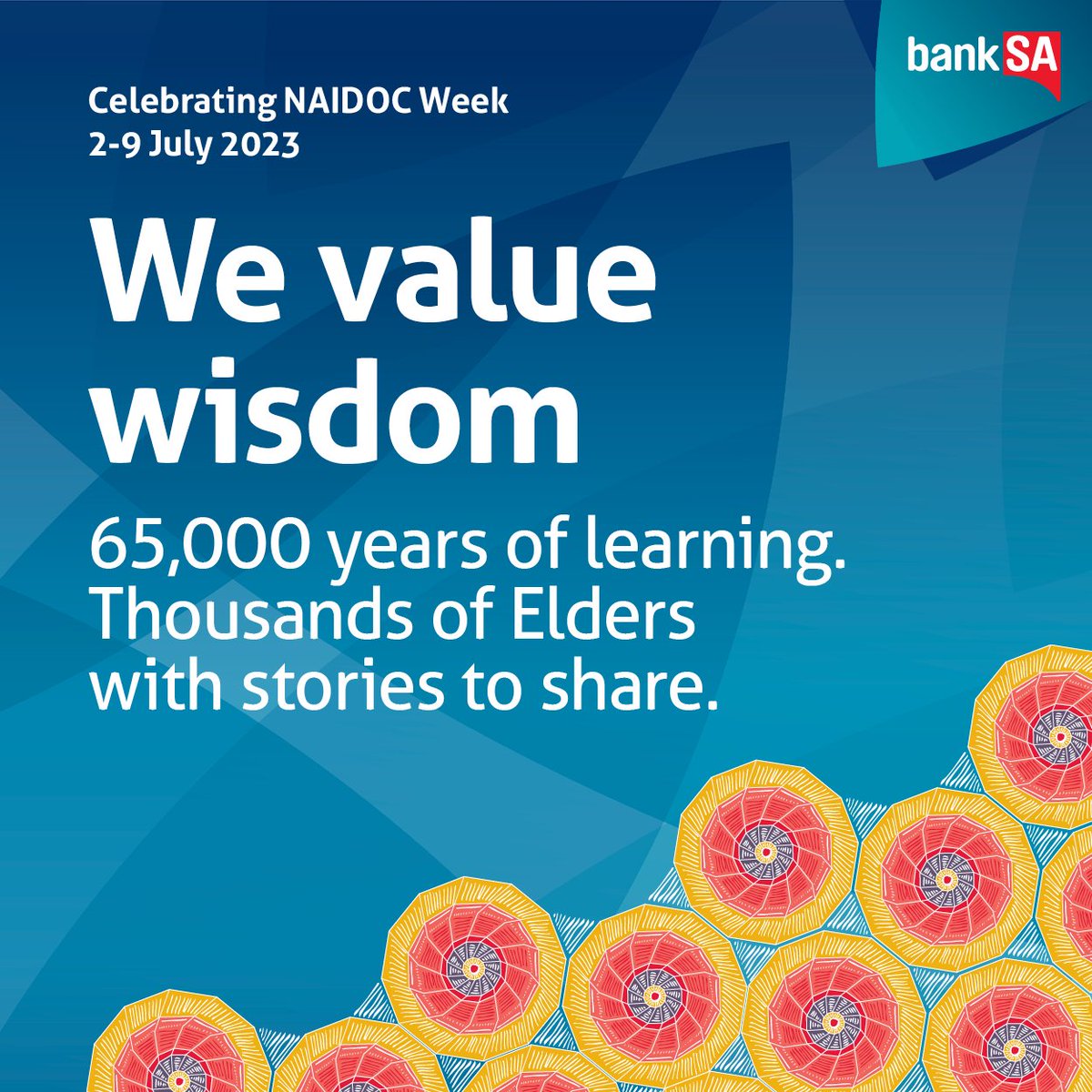 This week we back NAIDOC Week. 65,000 years of history? That’s wisdom, we value. ❤️

Celebrating NAIDOC Week 2-9 July 2023. For our Elders.